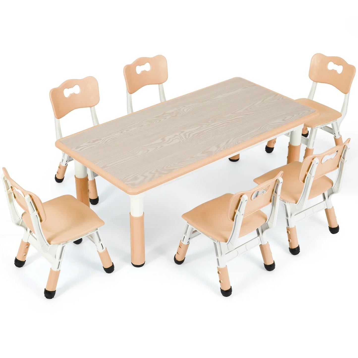 Multi-color kids table and chair set