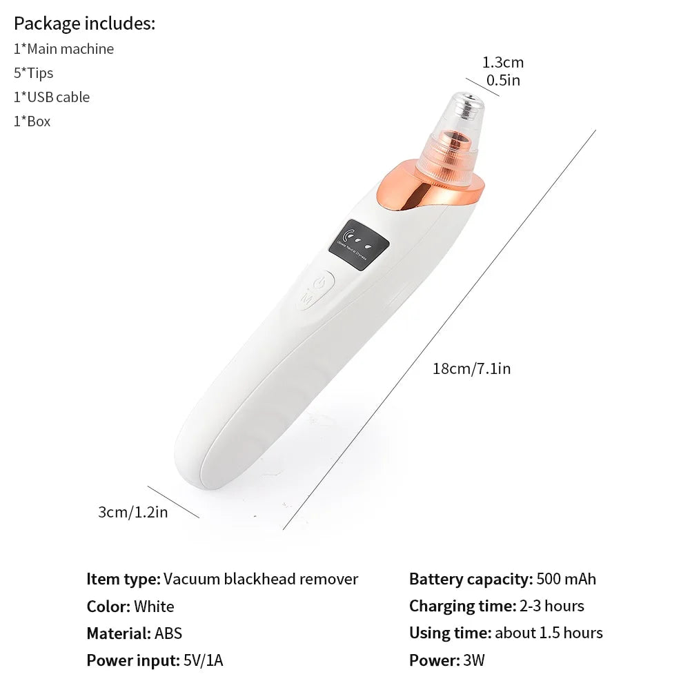 Long-lasting blackhead suction remover