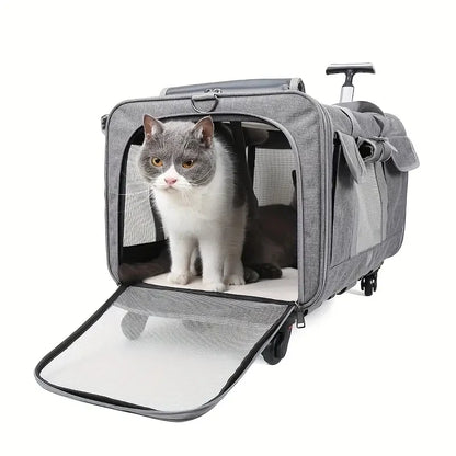 collapsible pet carrier - Pet Supplies - Portable Pet Trolley Carrier