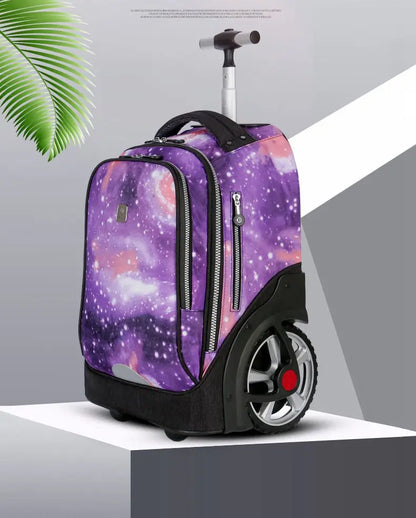 Large wheeled school backpack
