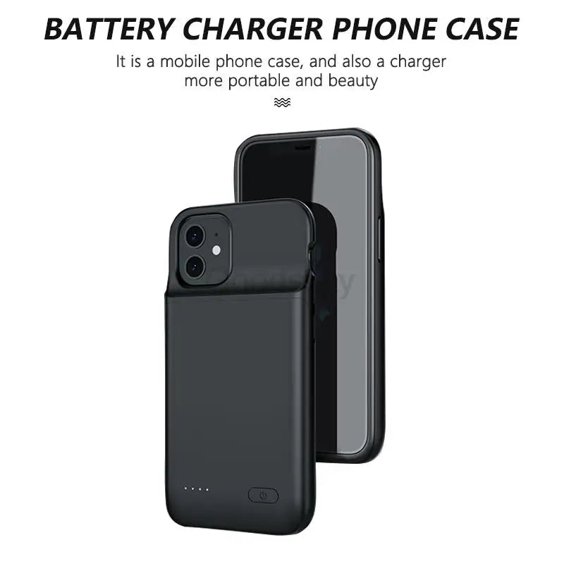 Magnetic wireless power bank case