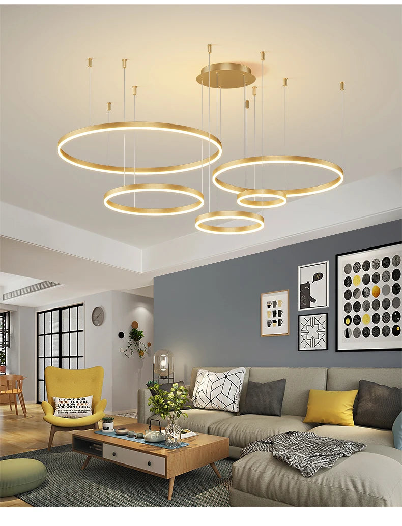 Modern led ceiling chandelier for living room