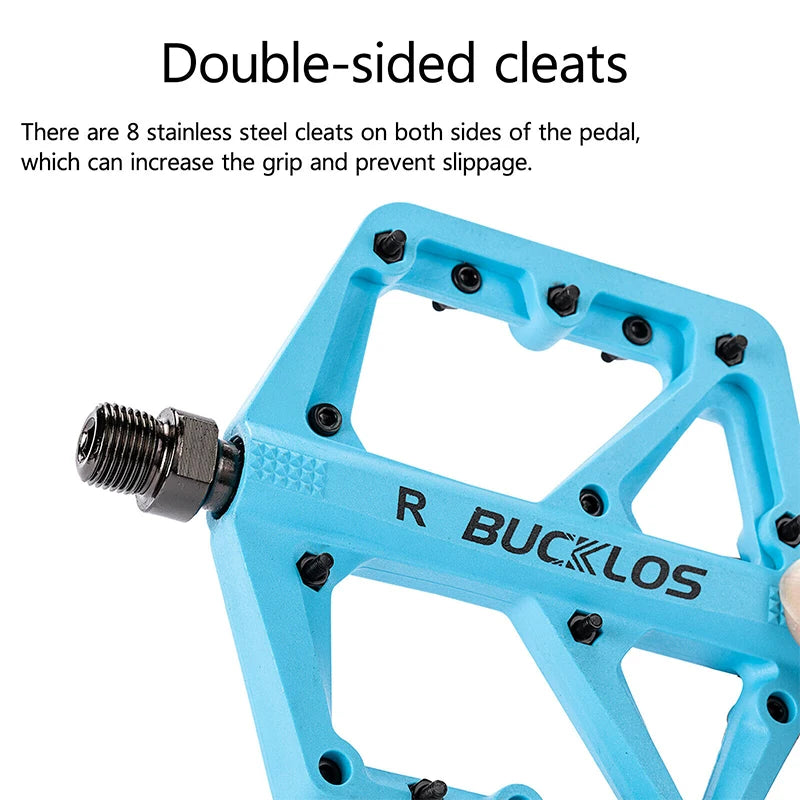Flat bike pedals