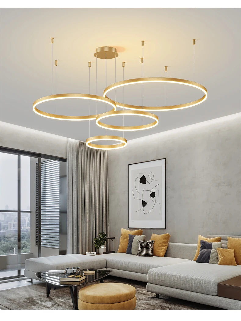 Led dimmable chandelier with remote control