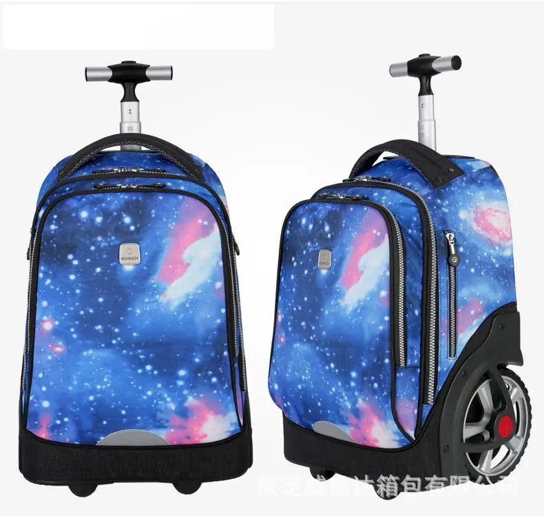Large wheels school bag for travel