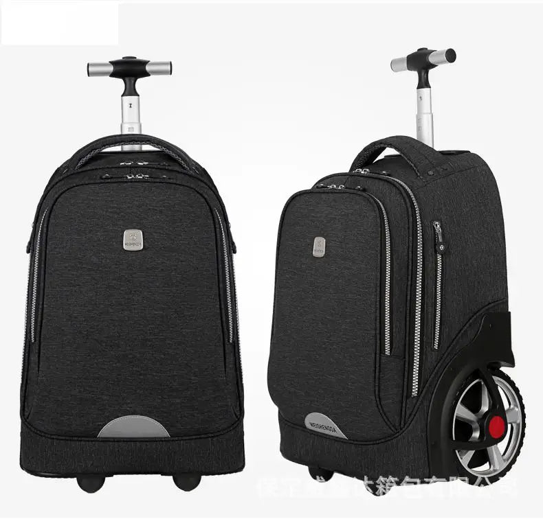 Reliable performance rolling school backpack