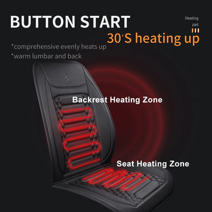 Universal heated car seat cover