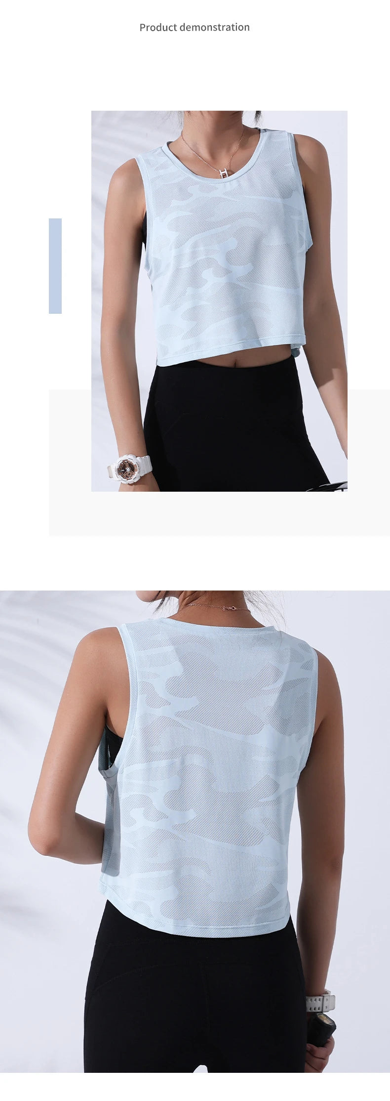 women's camo running gear - Women-s Sportswear Tops - Women-s Camouflage Running Vest Crop Top