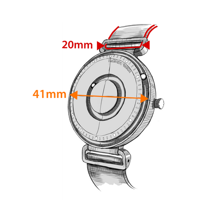 Magnetic time display watches