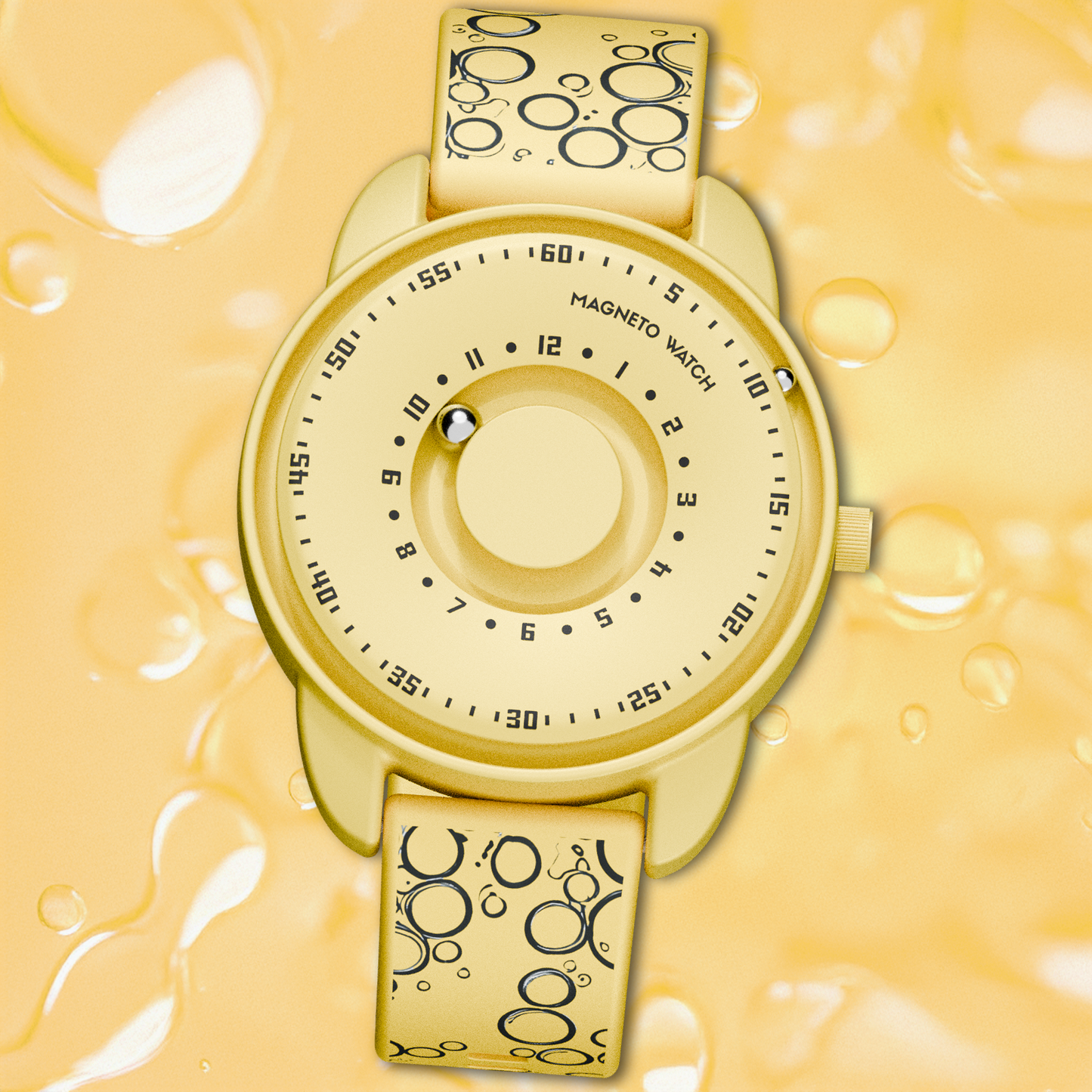 Bubbles yellow children's watch