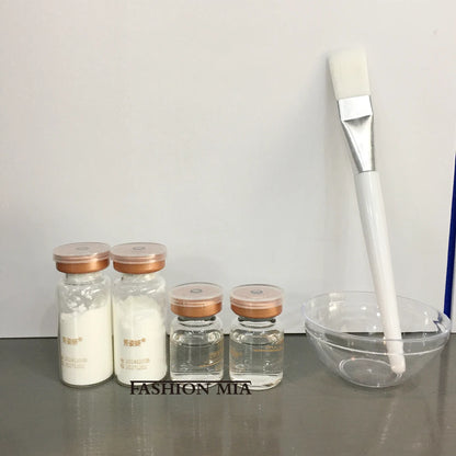 Peptide and collagen mask for aging skin.