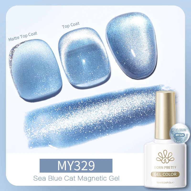 Punk style magnetic gel nail polish