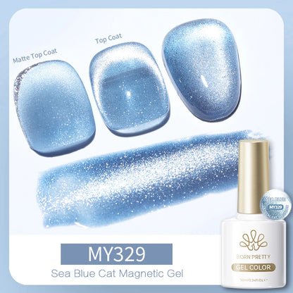 Punk style magnetic gel nail polish