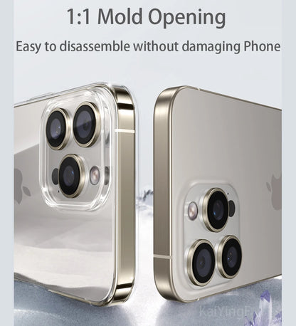 luxury transparent iphone 15 pro - Phone Cases - Luxury Transparent Phone Case for iPhone