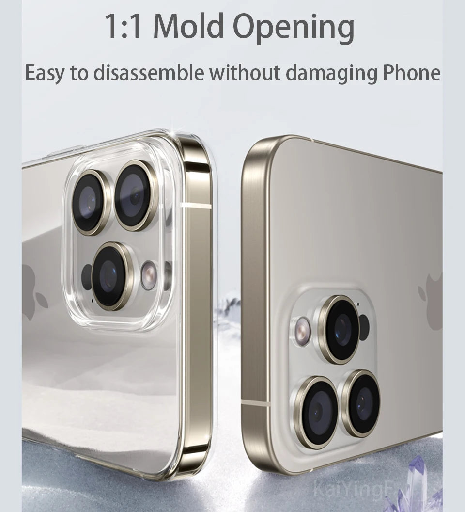 luxury transparent iphone 15 pro - Phone Cases - Luxury Transparent Phone Case for iPhone