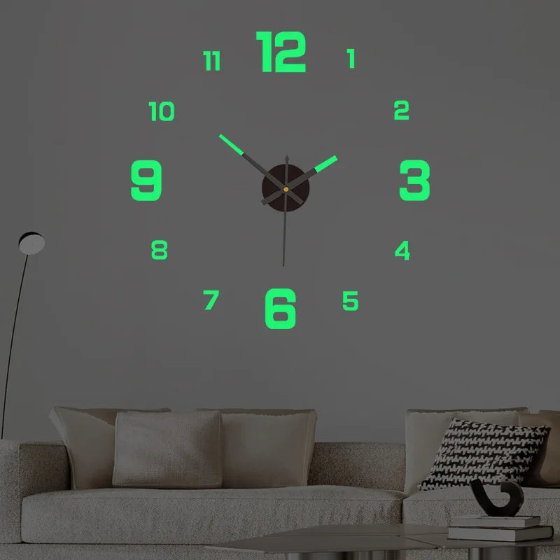 digital wall clock - Wall Clocks - Luminous Digital DIY Stereoscopic Wall Clock