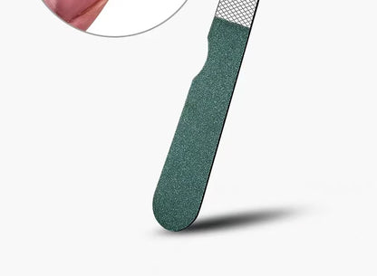 Complete nail care kit with precision file and cuticle pusher