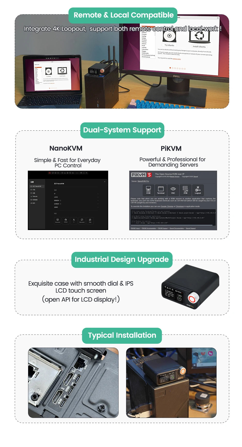 Ip kvm switch with virtual media