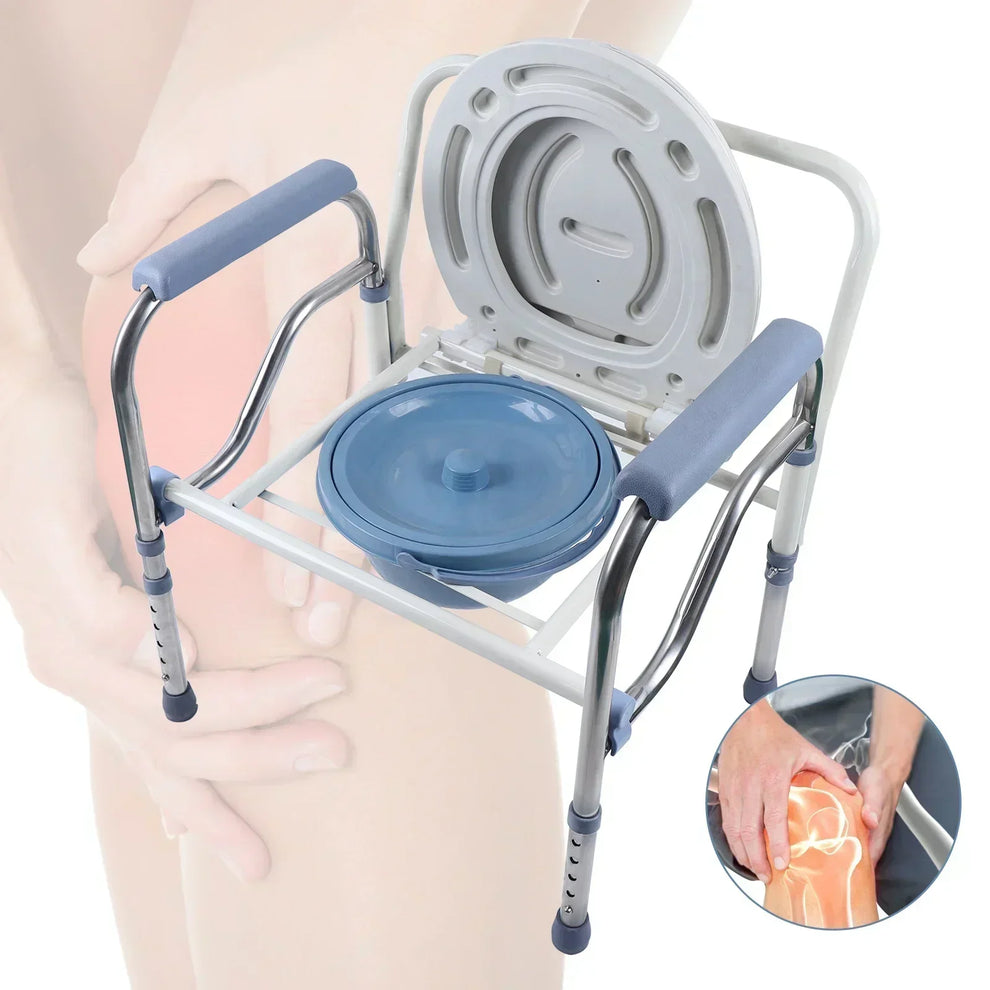 bariatric drop arm commode — medium-low volume — 580 - Medical Supplies - Foldable Commode Chair