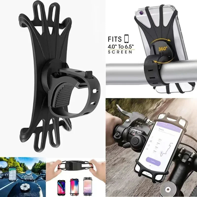 Motorcycle handlebar phone mount