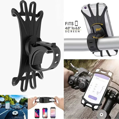 Motorcycle handlebar phone mount