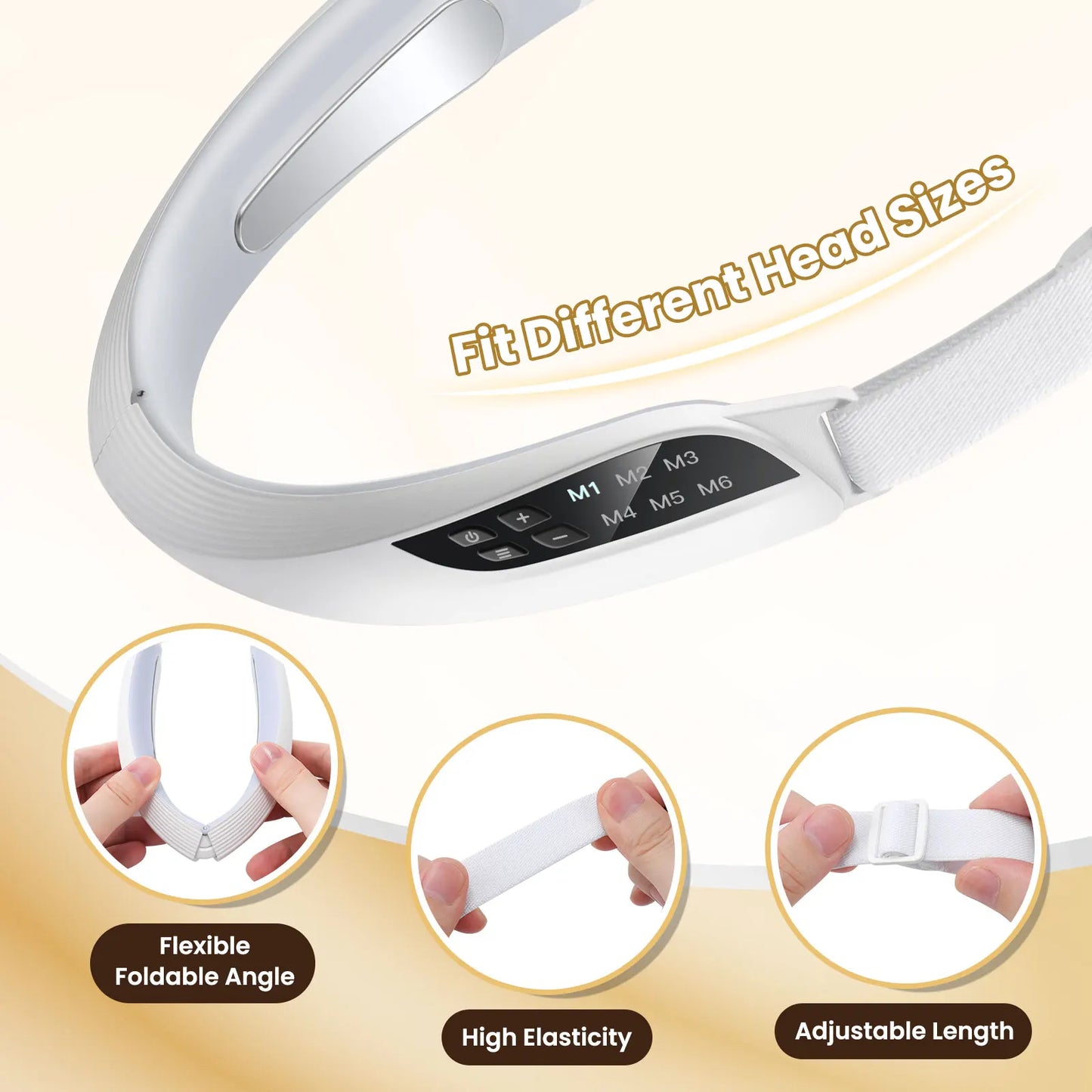 Electric v face lifting beauty device with 6 modes