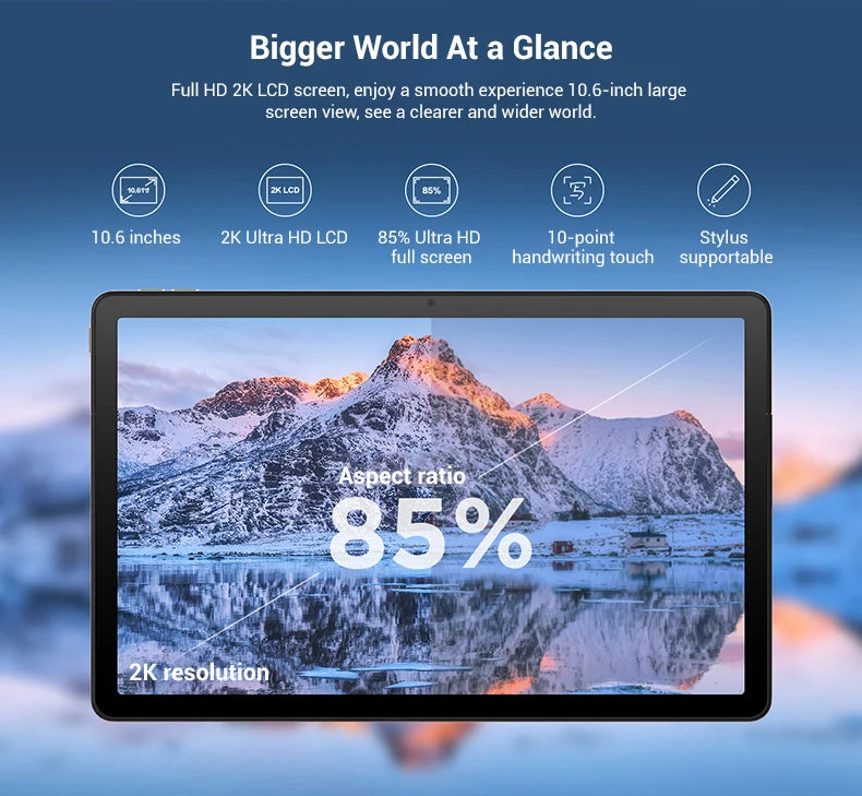 Lenovo tab m11 with capacitive touchscreen.