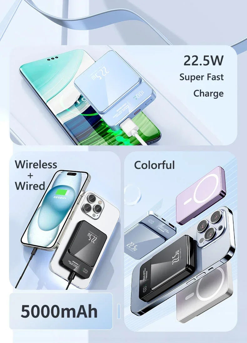 Magnetic wireless power bank