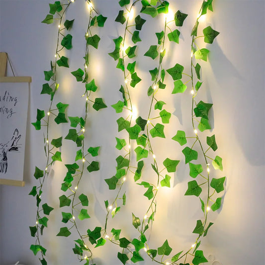 outdoor string lights - Decorative String Lights - Artificial Ivy Vine String Lights