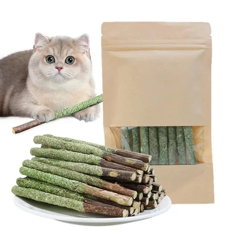 cat dental treats - Pet Supplies - Cat Grass Sticks