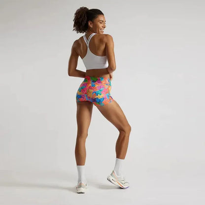 high-rise yoga shorts - Women-s Sportswear - High-waisted Yoga Shorts