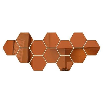 acrylic hexagon mirrors - Home Decor - 3D Hexagon Mirror Wall Sticker