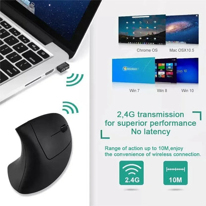 Ergonomic wireless mouse for pc