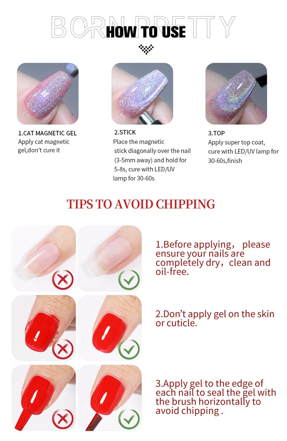 Cat eye effect gel polish