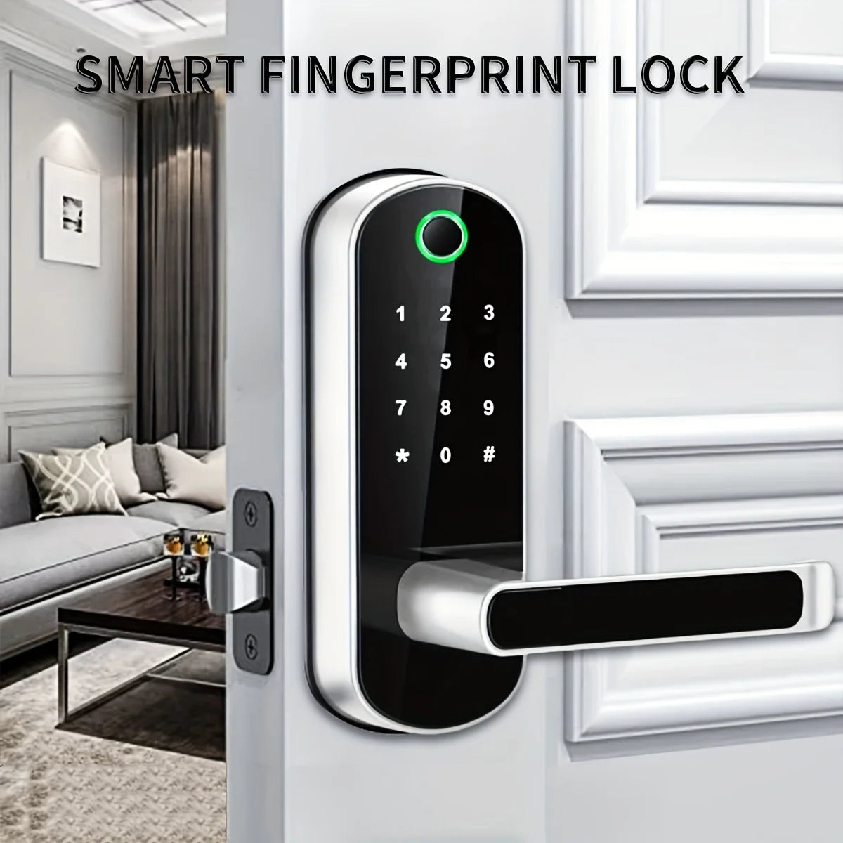 Keyless fingerprint door lock