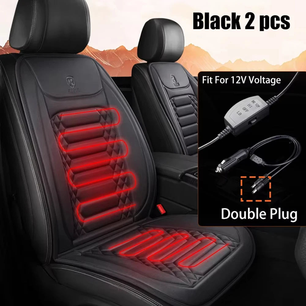 Heated car seat cushion with massage