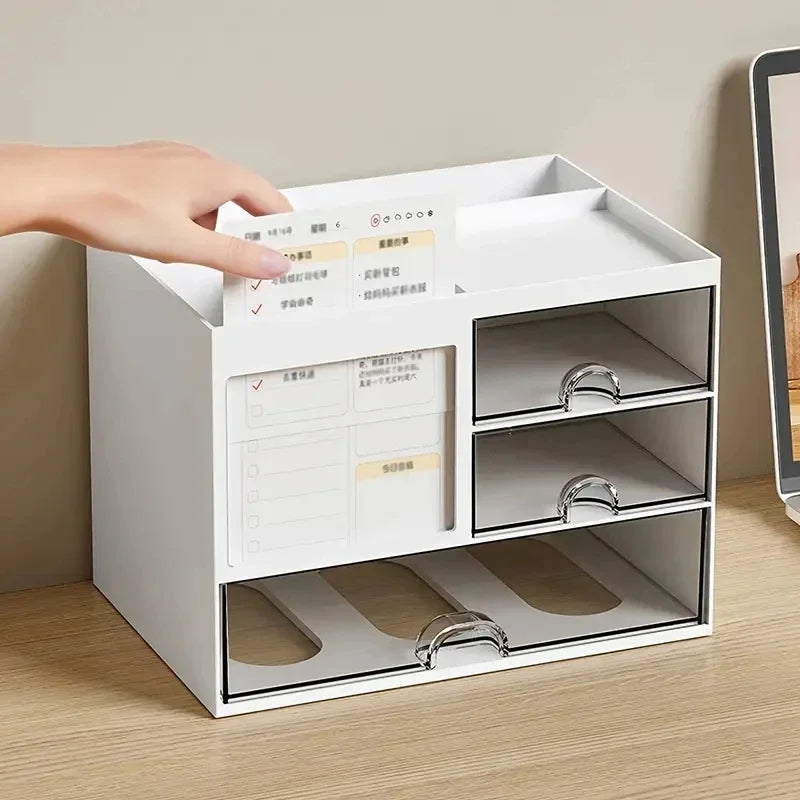 Office supply storage with non-slip base