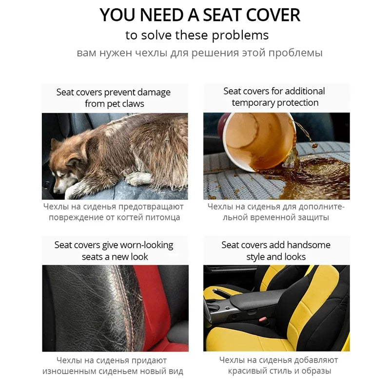 Luxury car seat cover sets