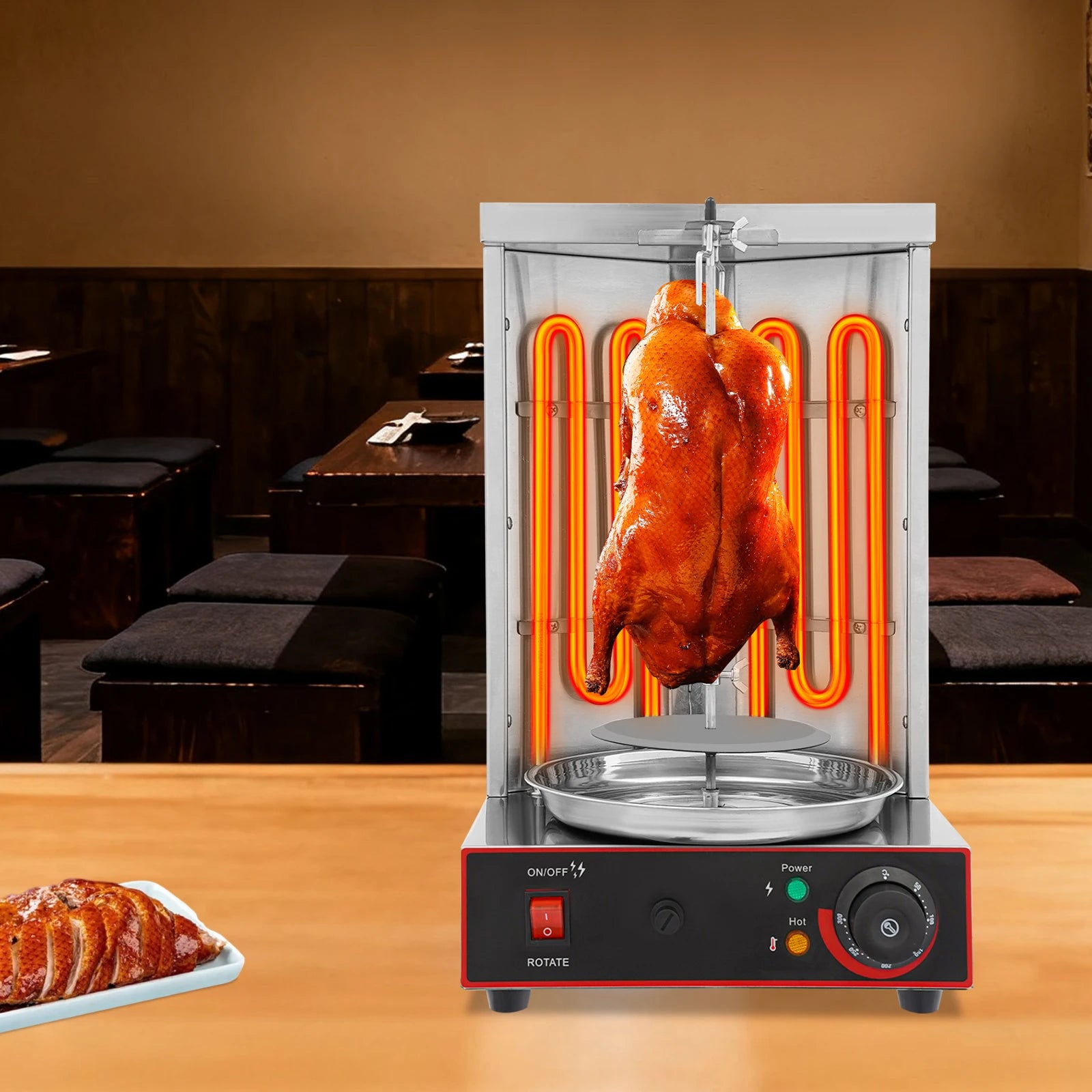 Commercial electric shawarma grill