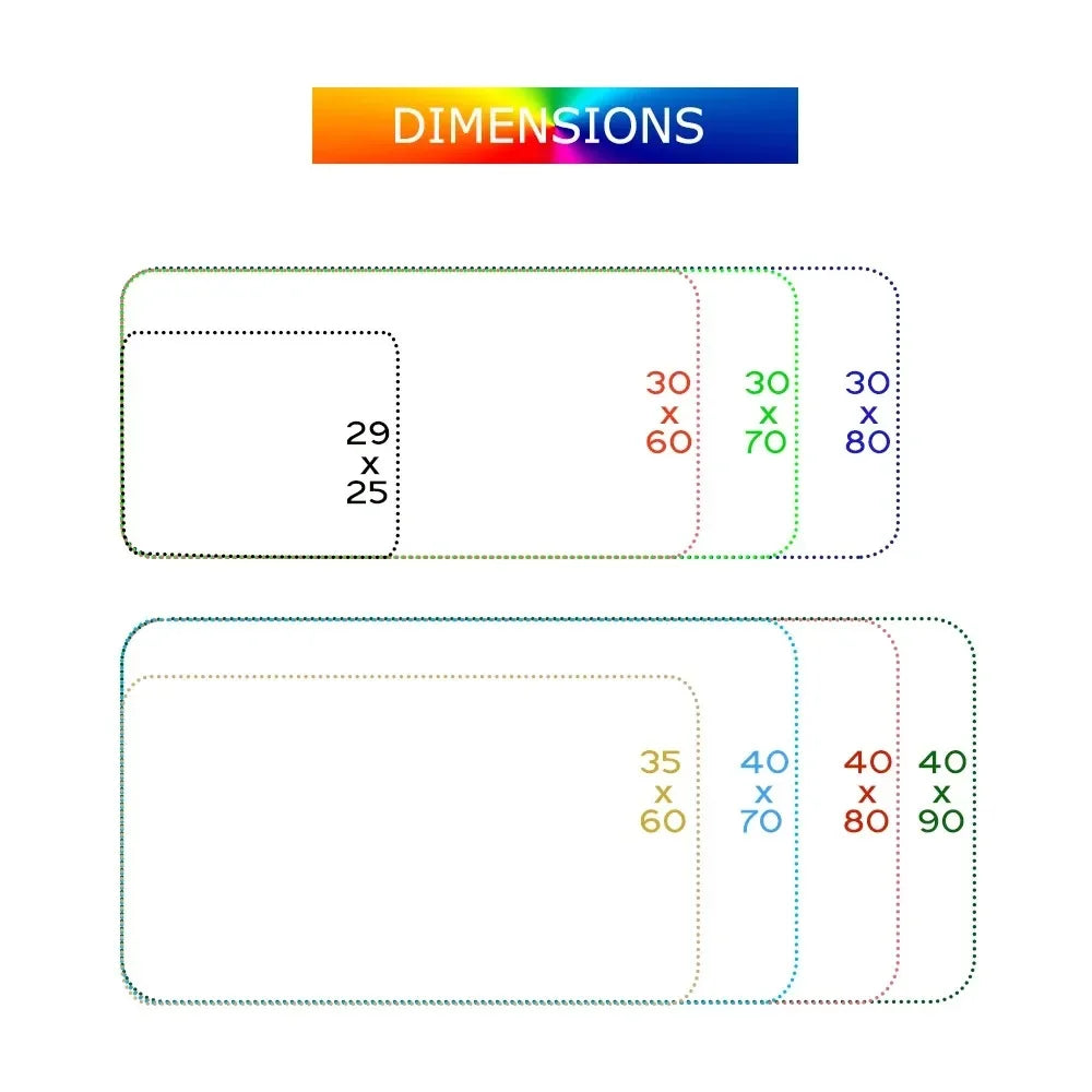 Large gaming desk mat