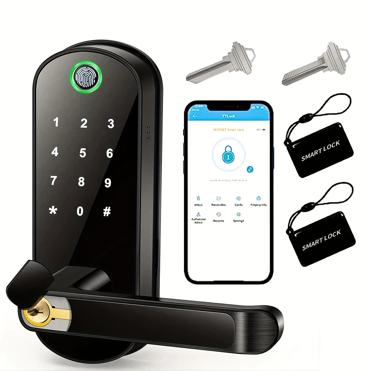 Fingerprint lock integration with smart home systems
