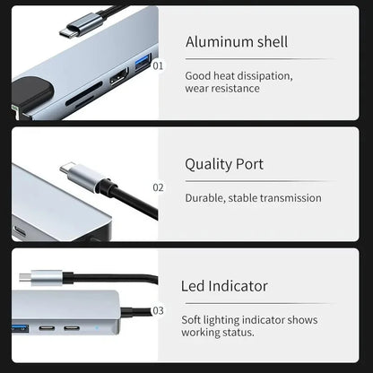 Multi-function usb c hub for macbook pro