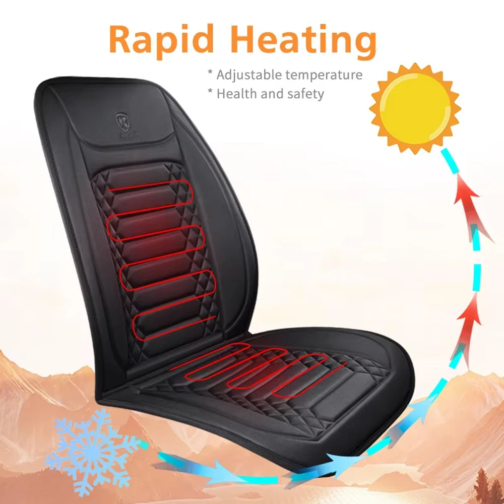 Heated seat covers for cars