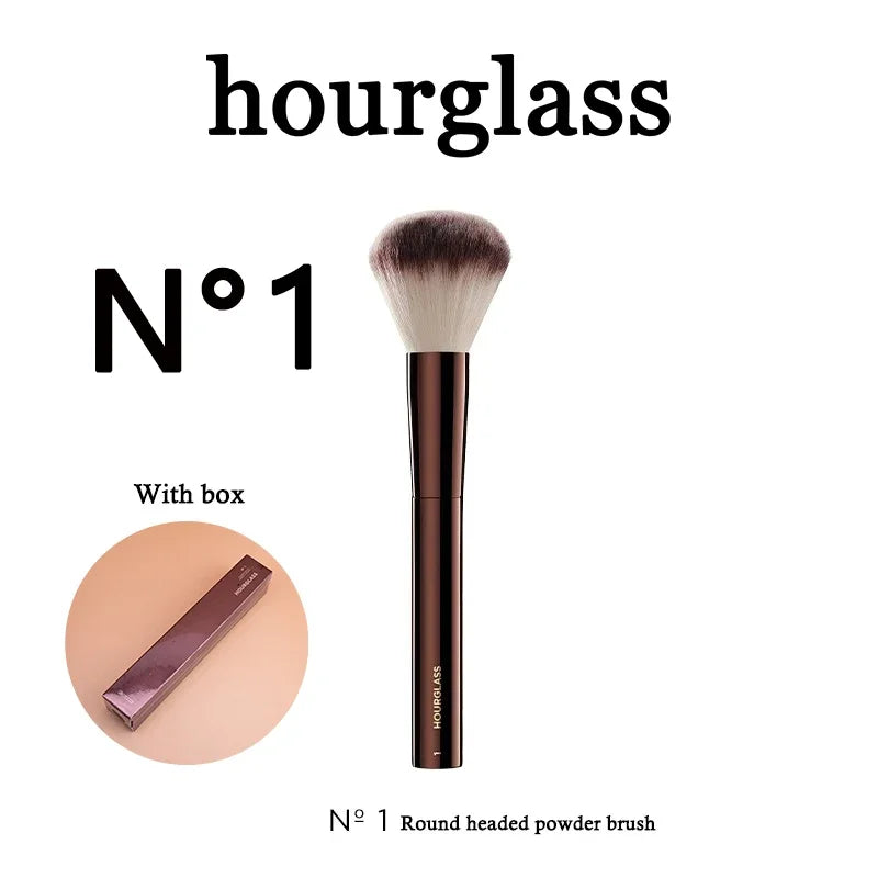 Synthetic makeup brushes