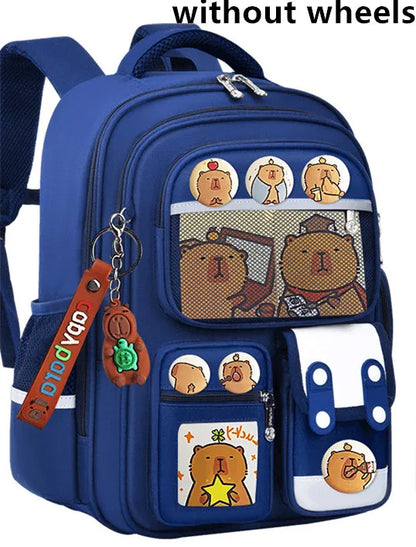 High capacity children trolley backpack