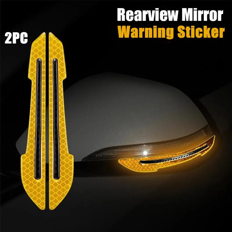 Rear warning tape for vehicles