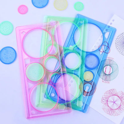 geometry stencil set - Arts - Crafts - Geometry Spirograph Drawing Stencils Set