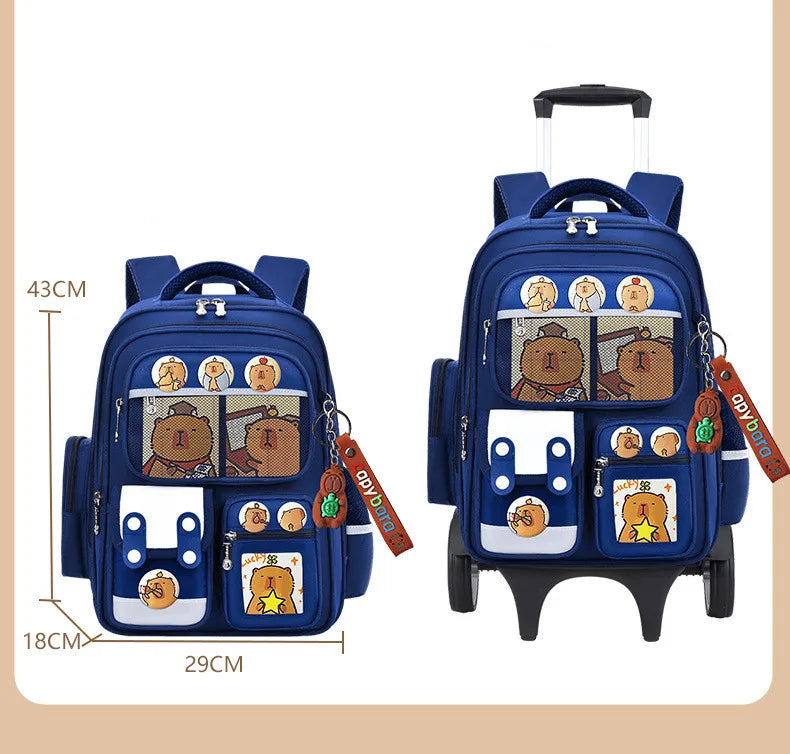 Durable nylon school backpack