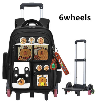 High capacity trolley bag for school children