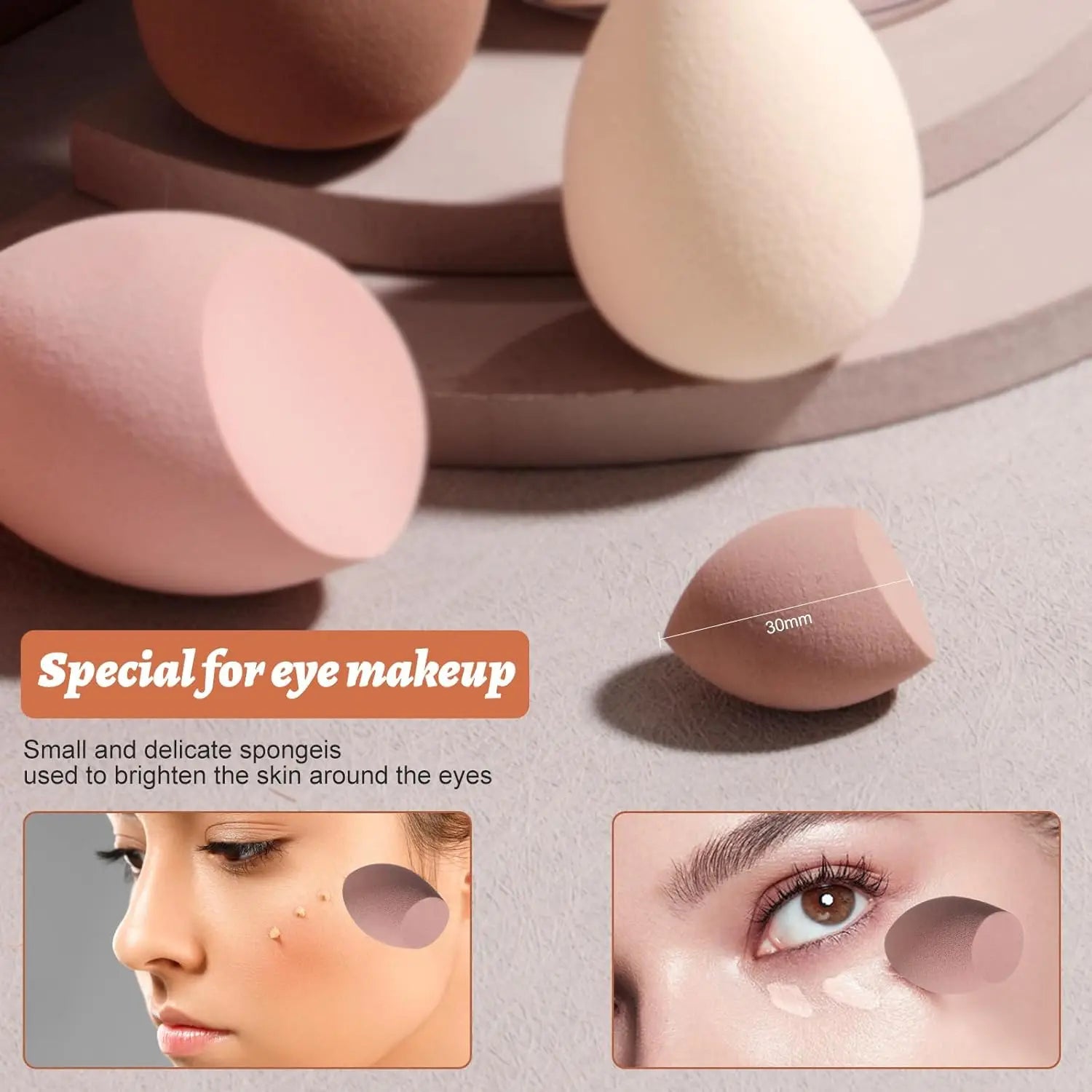 Travel makeup brush set